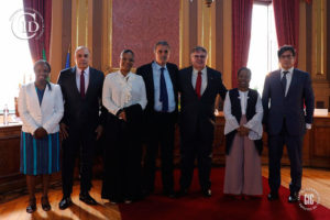 Dr. Attié com Nelson Oliveira, José Eduardo Cardozo, Nuno Coelho e Juízas da Guiné-Bissau e de Angola