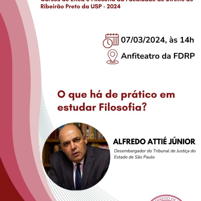 Attié em Conferência Inaugural na USP, em Ribeirão Preto.
