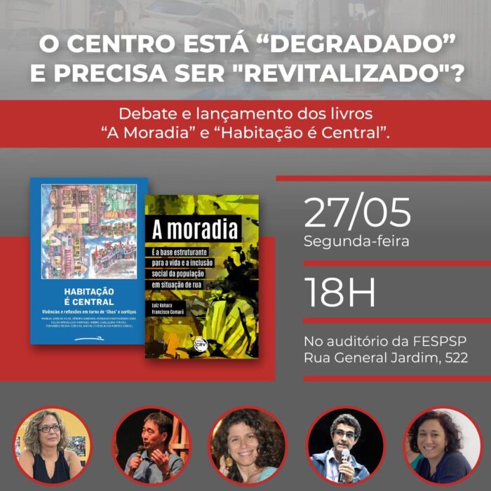 O Centro de São Paulo: pesquisa, participação e debate, na FESPSP