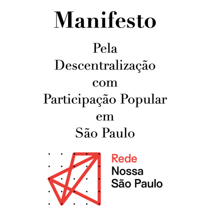 Manifesto pela Descentralização com Participação Democrática