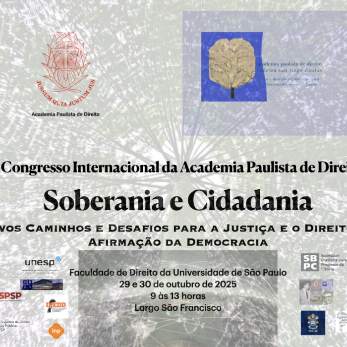 IV Congresso Internacional da Academia Paulista de Direito: Abertas as Inscrições