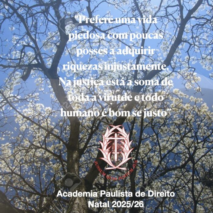 Mensagem de Fim de Ano da Academia Paulista de Direito