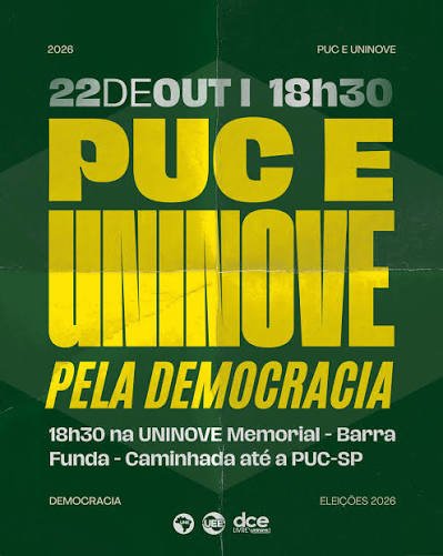 Estudantes fazem Marcha pela Constituição e pelo Estado Democrático de Direito